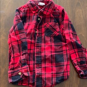 Boys plaid flannel